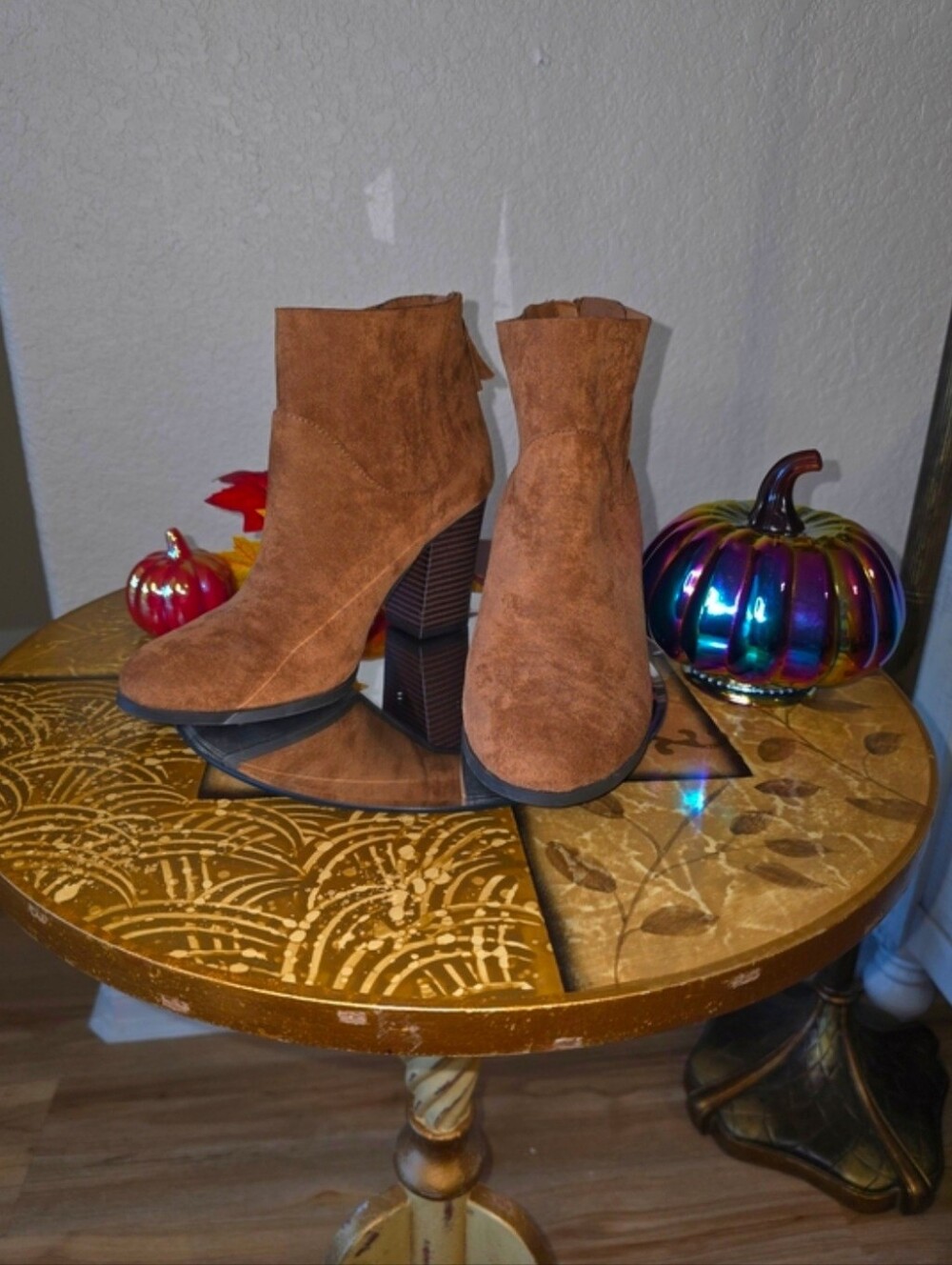 Brash Brown Suede Ankle Booties